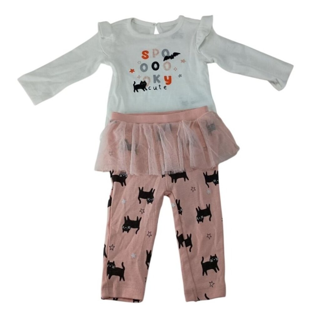 Carter's  Baby Girls Halloween Bodysuit & Tutu Pants,2 Piece Set Sz.6M